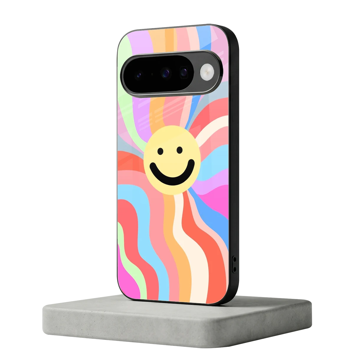 Cheerful Smiley google pixel 10 mobile cover | shockproof glass phone case