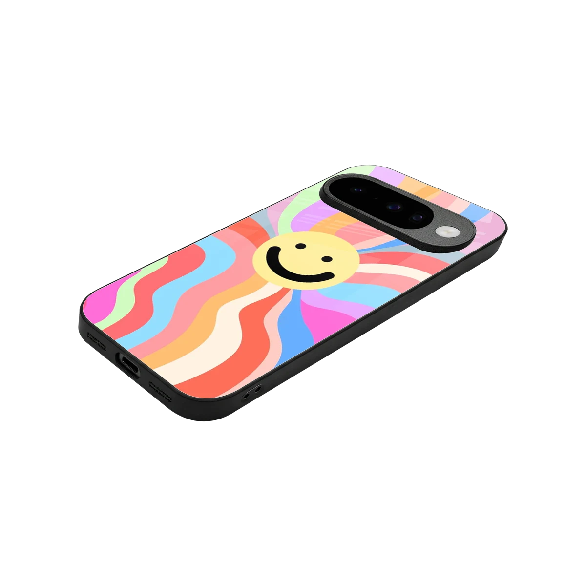 Cheerful Smiley stylish phone case for google pixel 10 | glossy glass and slim fit