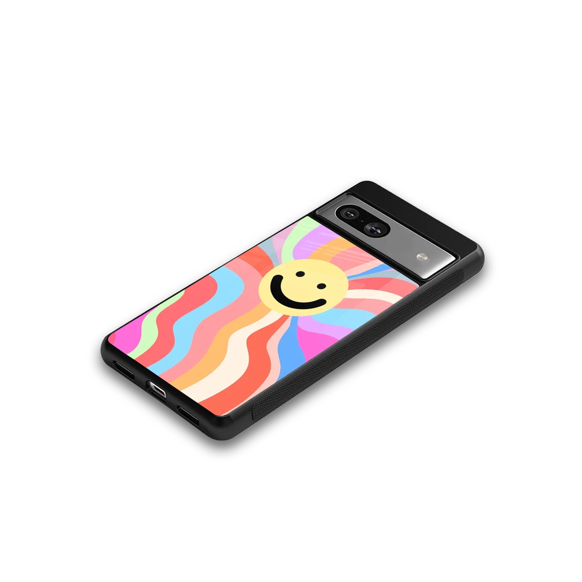 Cheerful Smiley google pixel 7a mobile cover | shockproof glass phone case