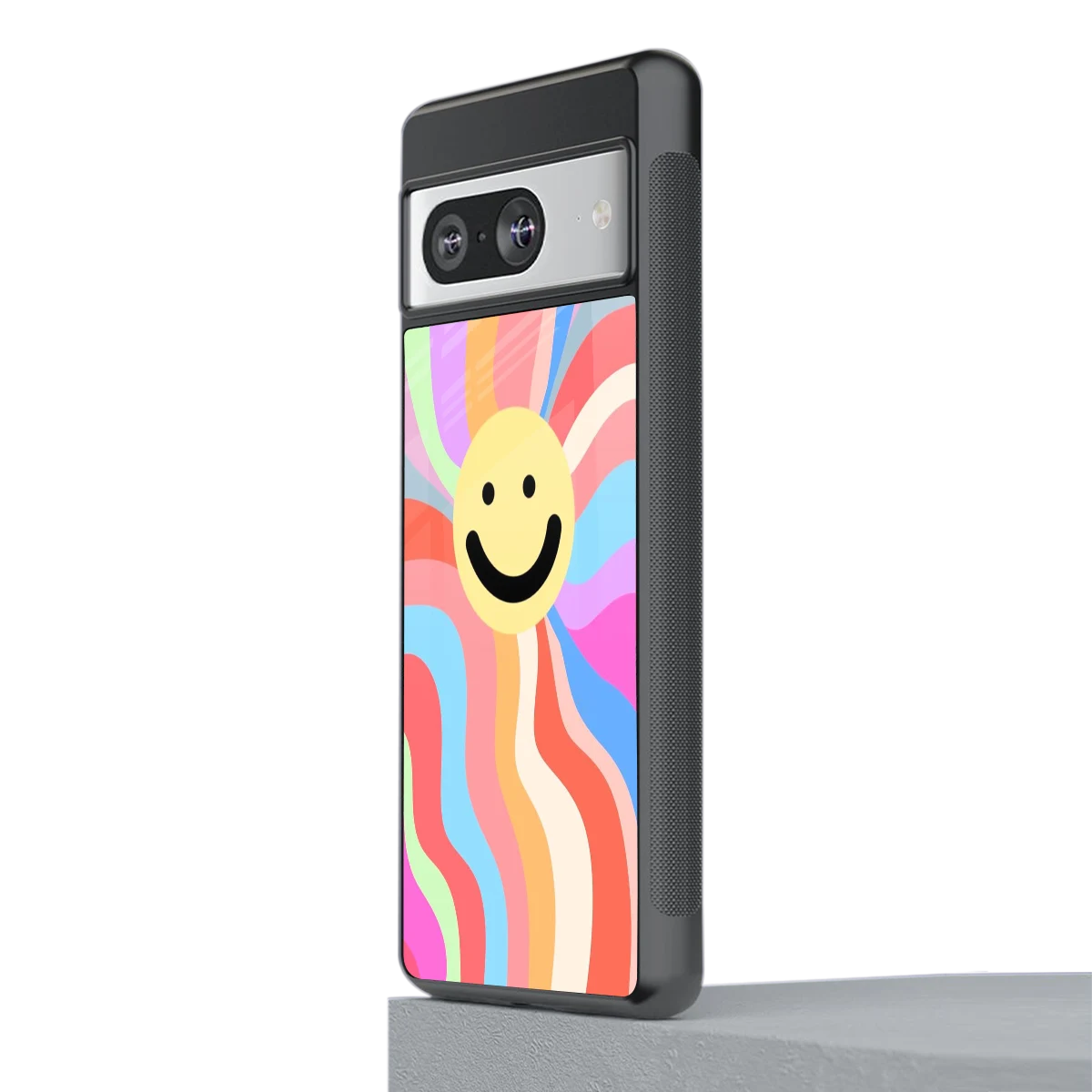 Cheerful Smiley stylish phone case for google pixel 8 | glossy glass and slim fit