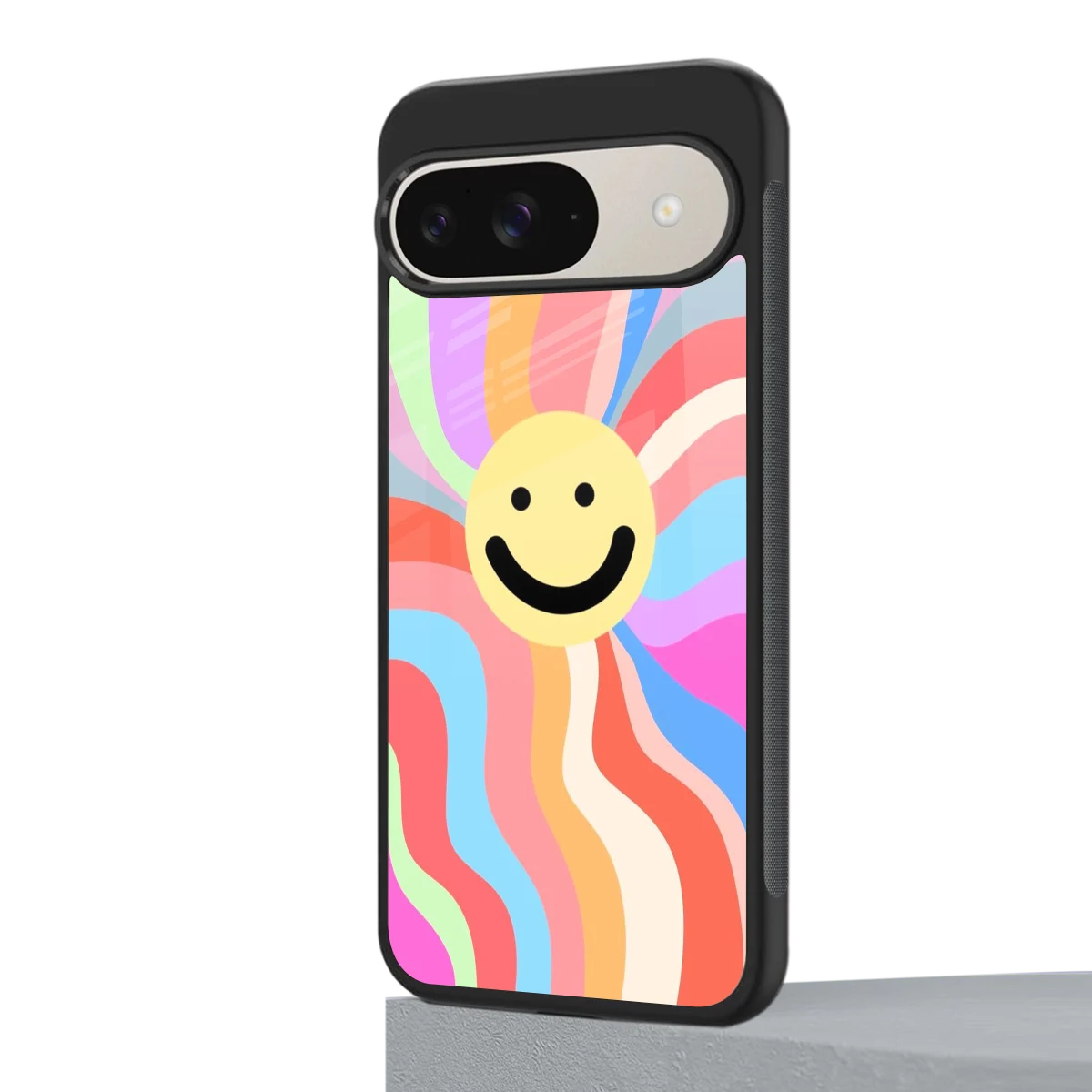 Cheerful Smiley google pixel 9 mobile cover | shockproof glass phone case