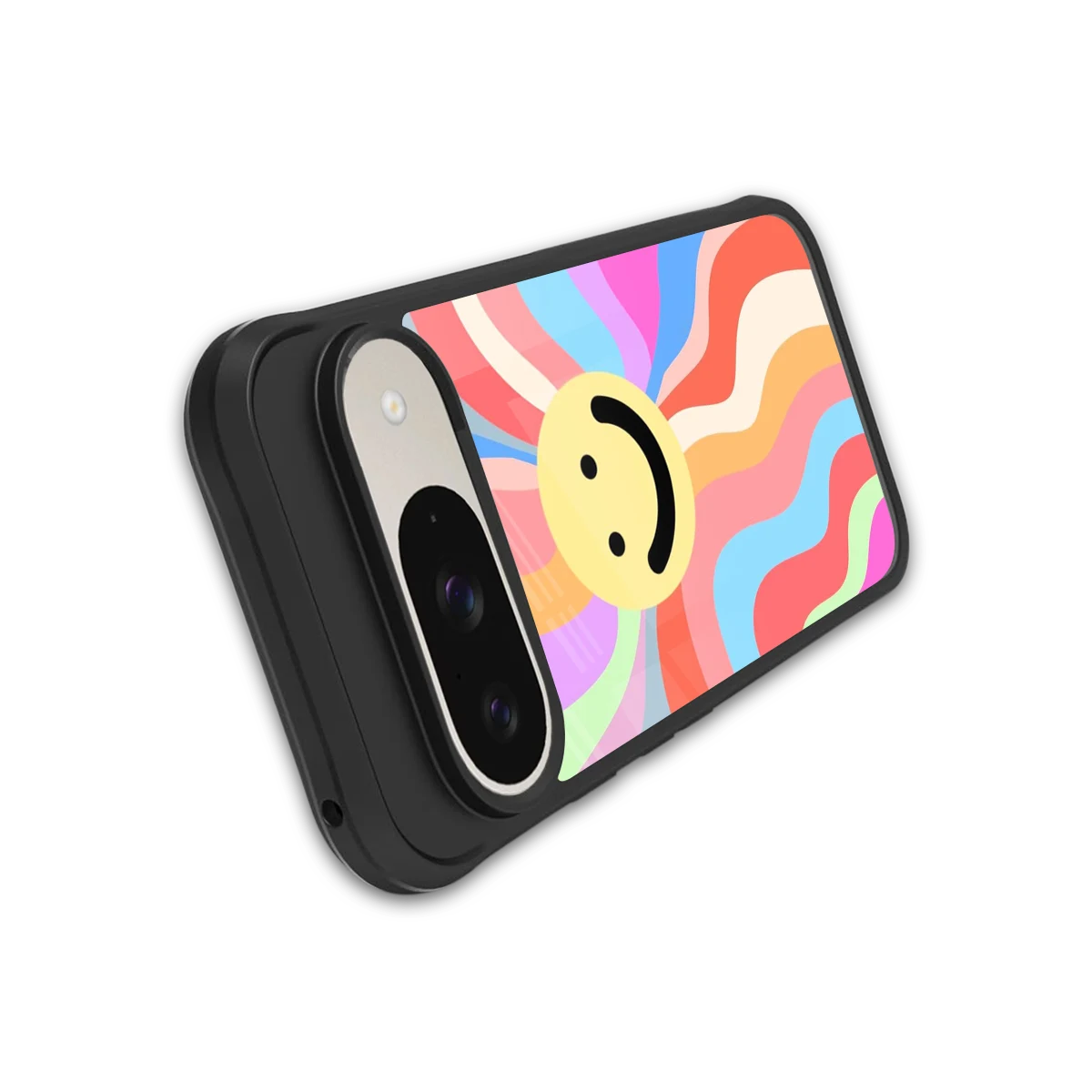 Cheerful Smiley stylish phone case for google pixel 9 | glossy glass and slim fit