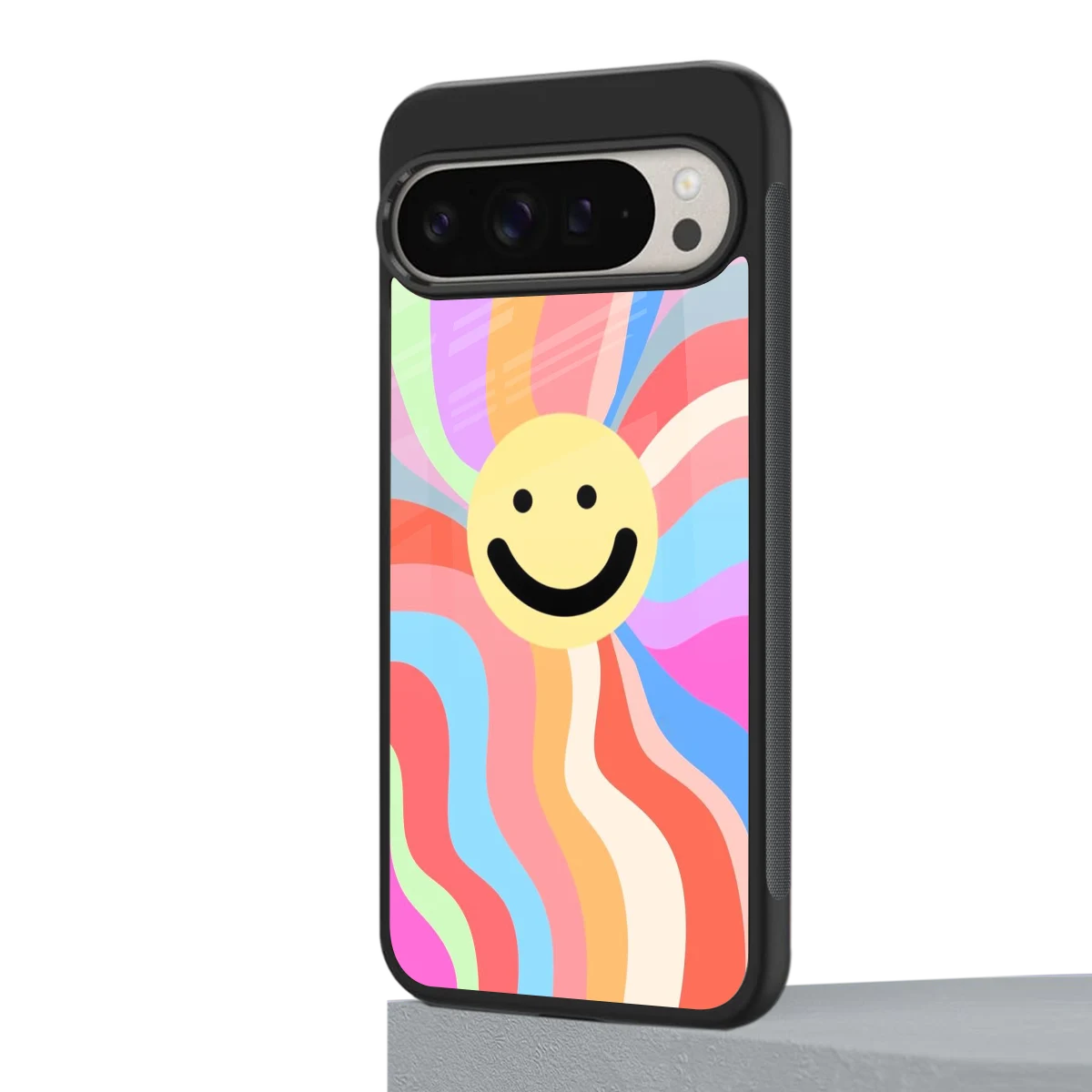 Cheerful Smiley google pixel 9 pro mobile cover | shockproof glass phone case