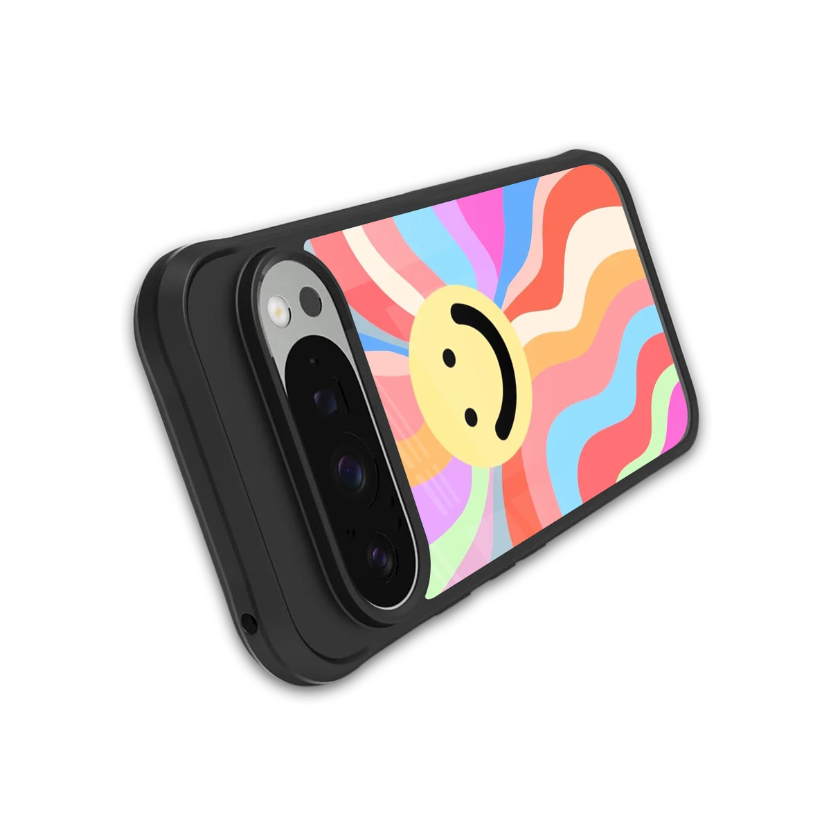 Cheerful Smiley stylish phone case for google pixel 9 pro xl | glossy glass and slim fit