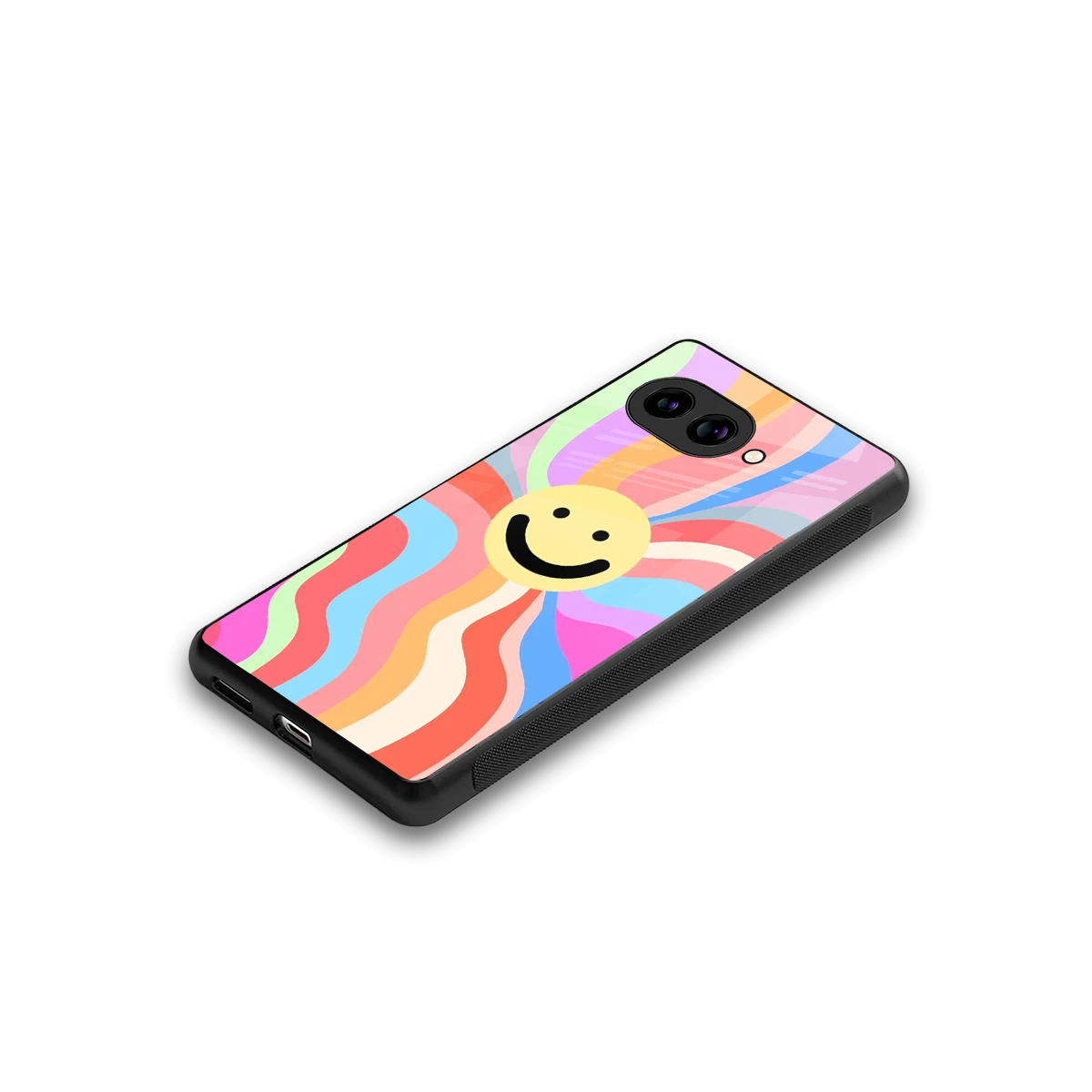 Cheerful Smiley stylish phone case for google pixel 10a | glossy glass and slim fit