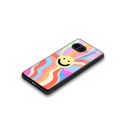 Cheerful Smiley stylish phone case for google pixel 10a | glossy glass and slim fit