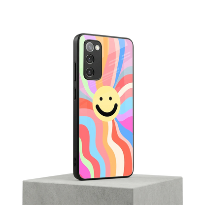 Cheerful Smiley samsung galaxy s20 fe mobile cover | shockproof glass phone case