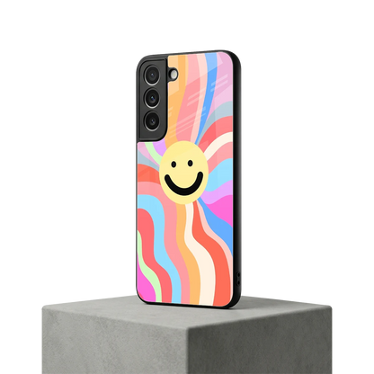 Cheerful Smiley samsung galaxy s22 mobile cover | shockproof glass phone case