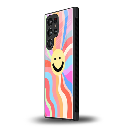 Cheerful Smiley samsung galaxy s23 ultra mobile cover | shockproof glass phone case