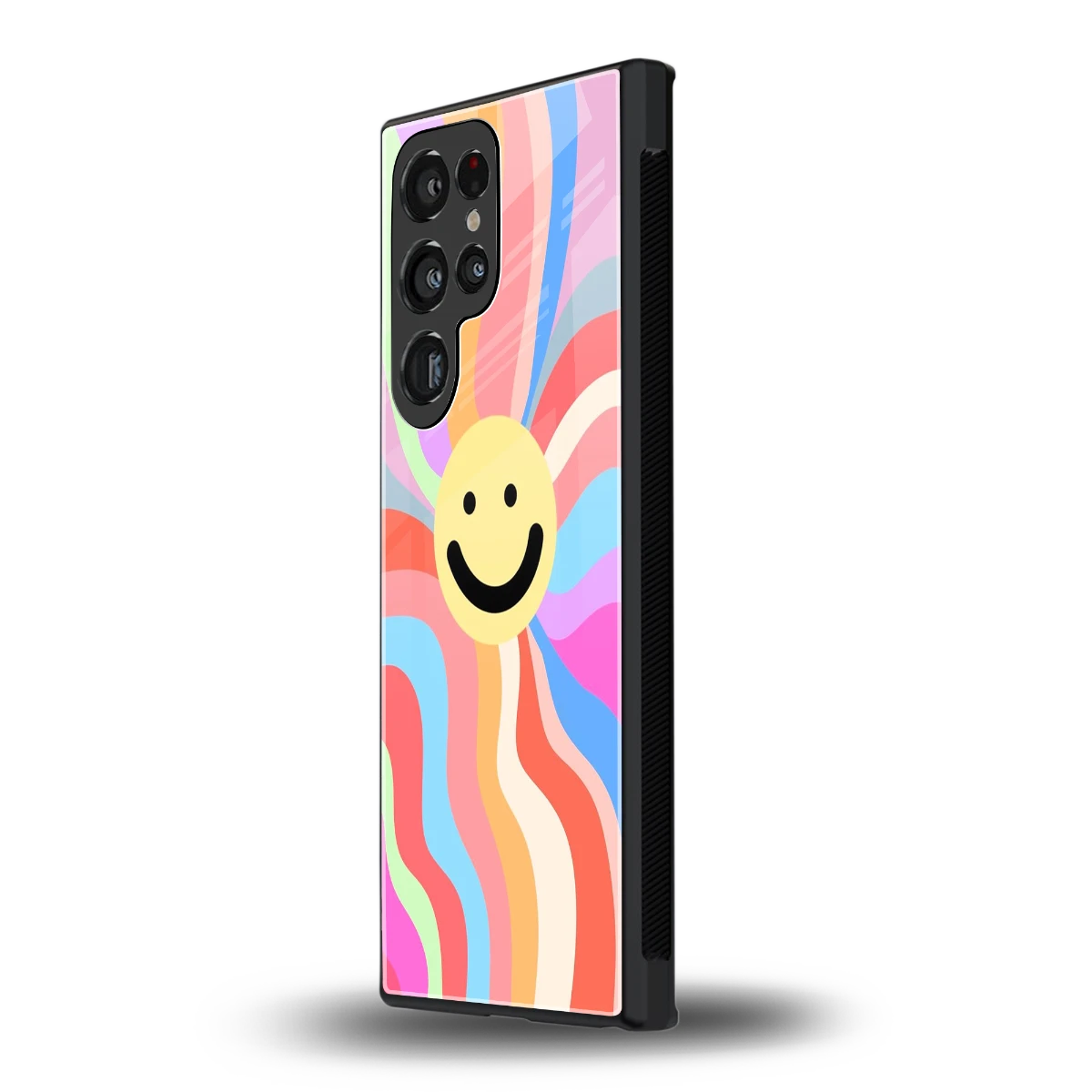 Cheerful Smiley samsung galaxy s24 ultra mobile cover | shockproof glass phone case