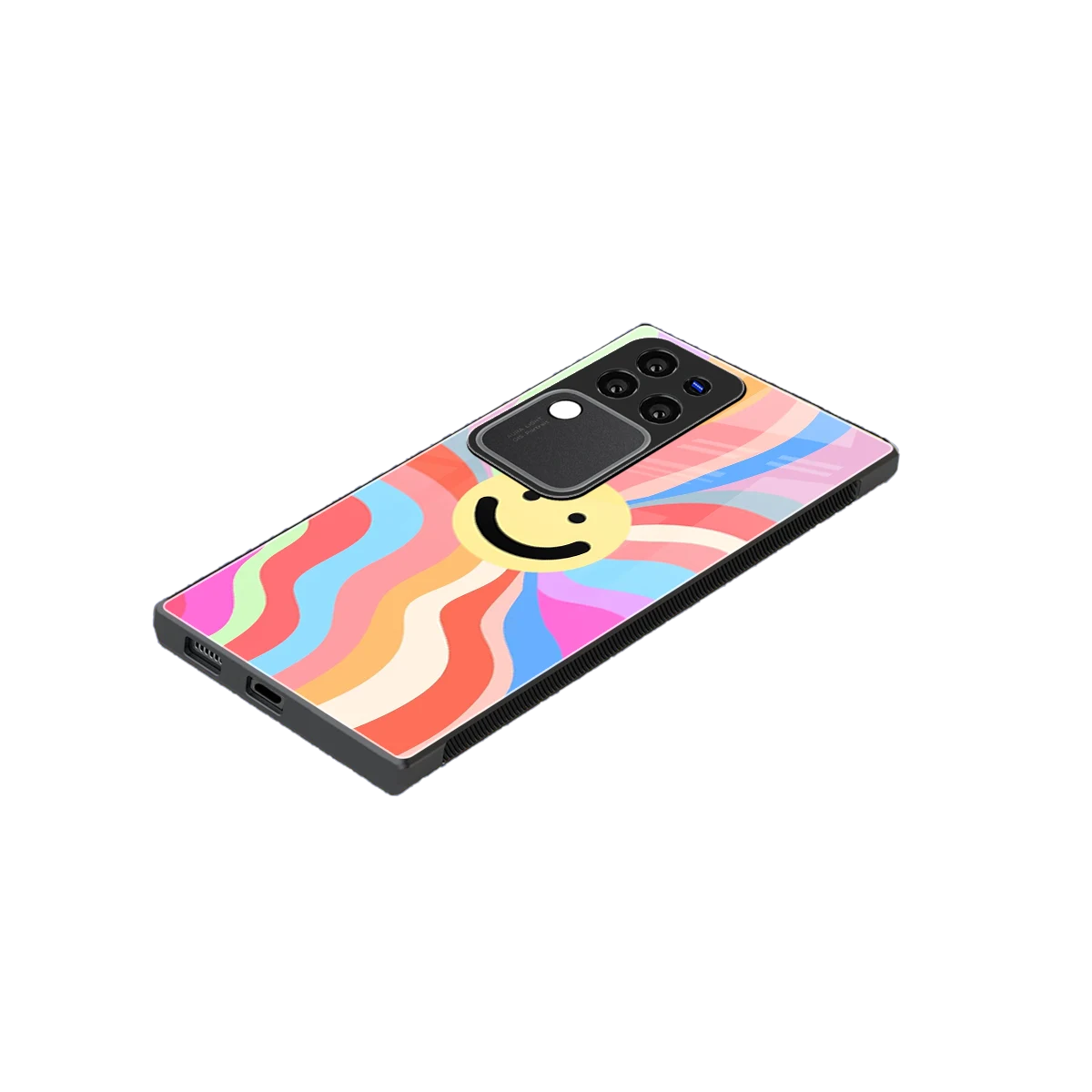 Cheerful Smiley stylish phone case forvivo v30 pro | glossy glass and slim fit