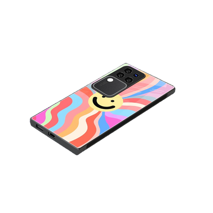 Cheerful Smiley stylish phone case forvivo v30 pro | glossy glass and slim fit