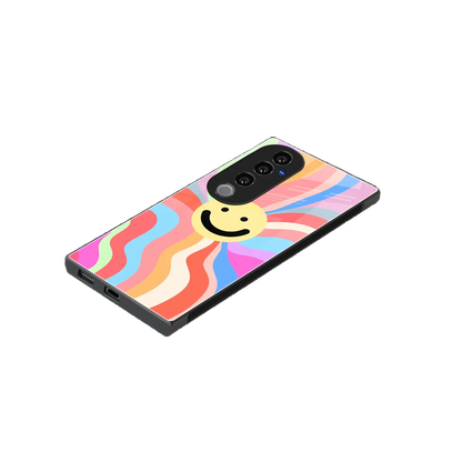 Cheerful Smiley stylish phone case for vivo v40 pro | glossy glass and slim fit