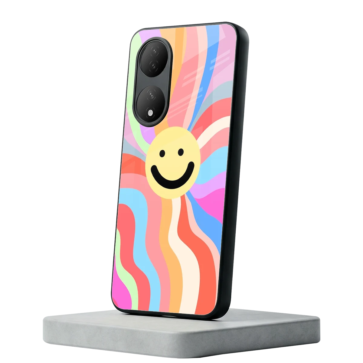 Cheerful Smiley Vivo-y100 mobile cover | shockproof glass phone case