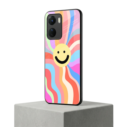 Cheerful Smiley vivo y16 mobile cover | shockproof glass phone case