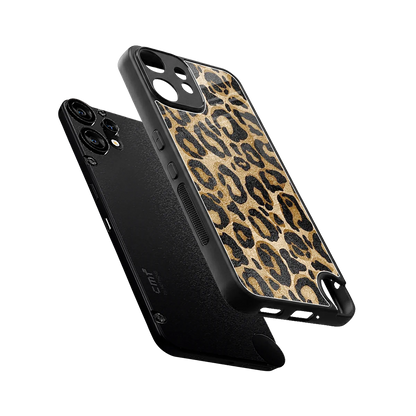 Cheetah Chic sleek cmf nothing phone 2 pro cover with tempered glass back and TPU edges