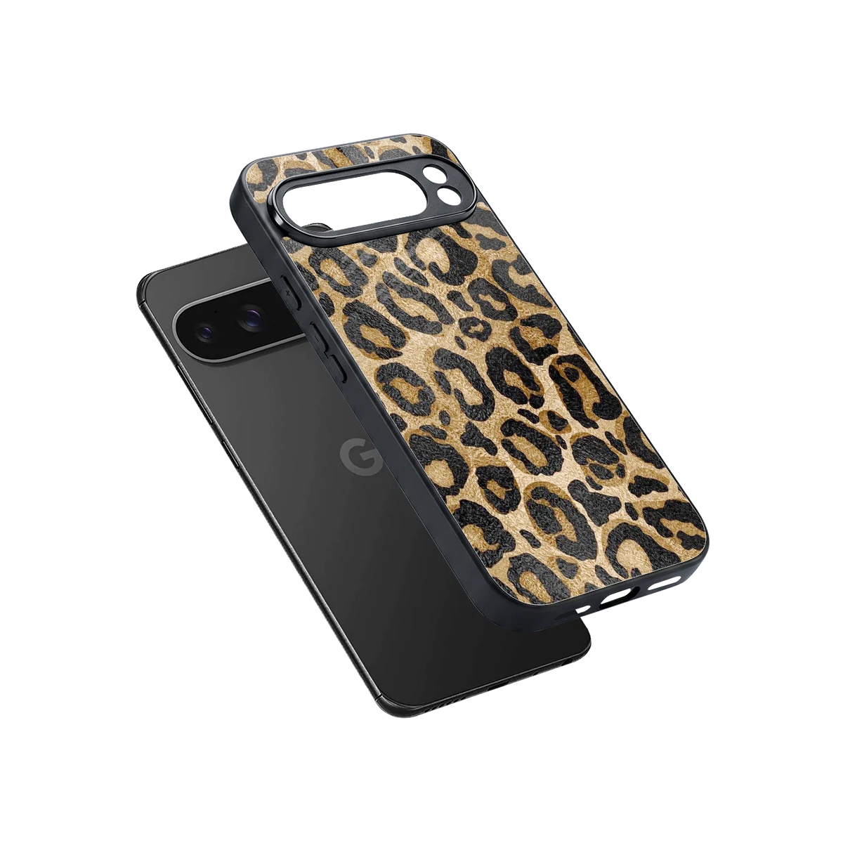 Cheetah Chic sleek google pixel 10 pro xl cover with tempered glass back and TPU edges