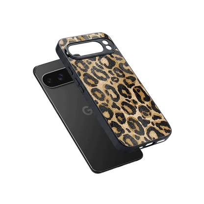 Cheetah Chic sleek google pixel 10 pro xl cover with tempered glass back and TPU edges