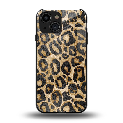 Cheetah Chic back phone cover | glass case for iphone 13 mini