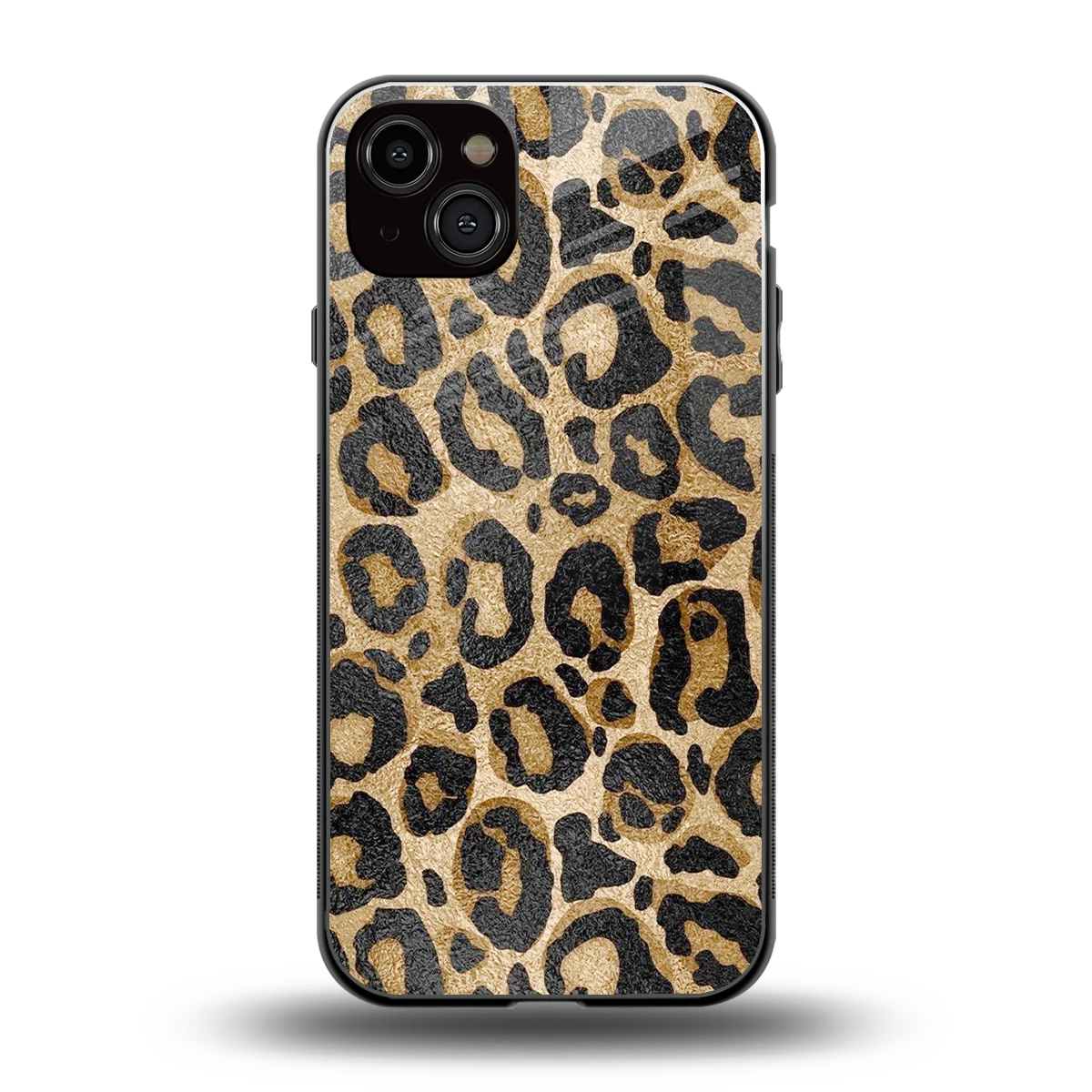 Cheetah Chic back phone cover | glass case for iphone 14 plus