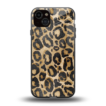 Cheetah Chic back phone cover | glass case for iphone 14 plus