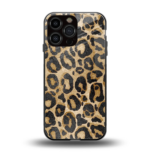 Cheetah Chic back phone cover | glass case for iphone 16 pro max