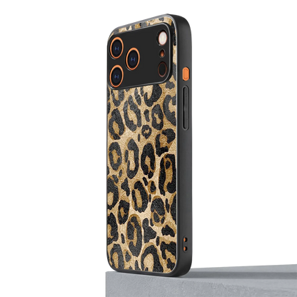 Cheetah Chic iphone 17 pro mobile cover | shockproof glass phone case