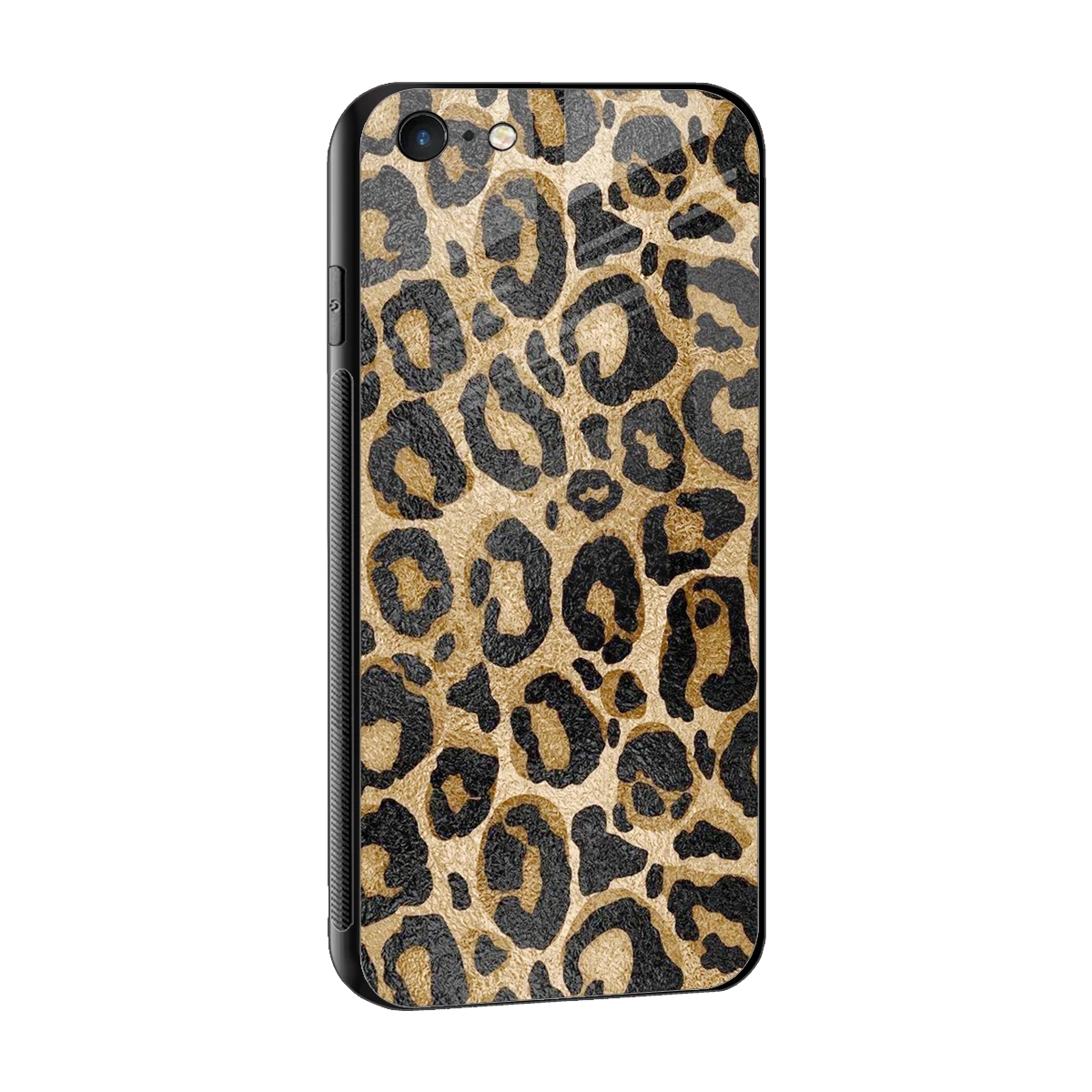 Cheetah Chic sleek iphone 6 cover with tempered glass back and TPU edges