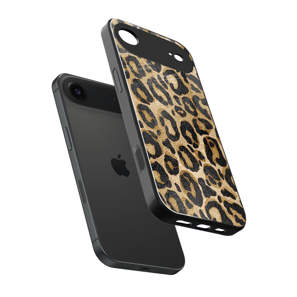 Cheetah Chic sleek iphone air cover with tempered glass back and TPU edges