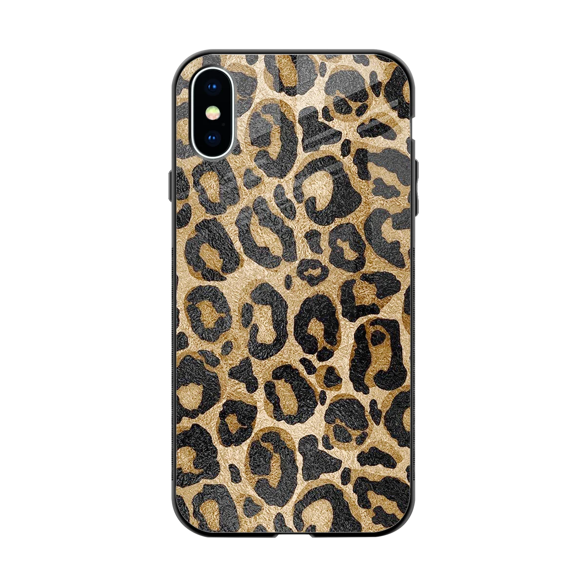 Cheetah Chic back phone cover | glass case for iphone xs