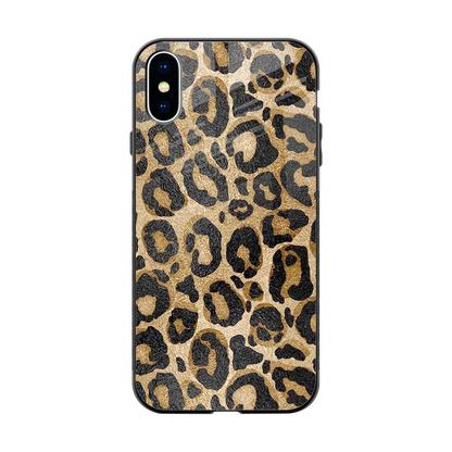 Cheetah Chic back phone cover | glass case for iphone xs