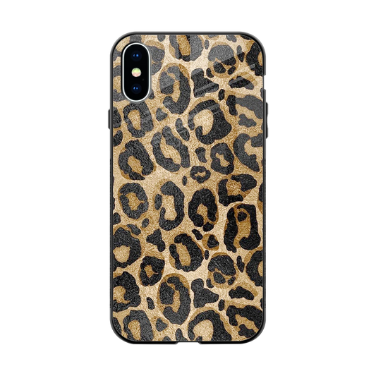 Cheetah Chic back phone cover | glass case for iphone xs