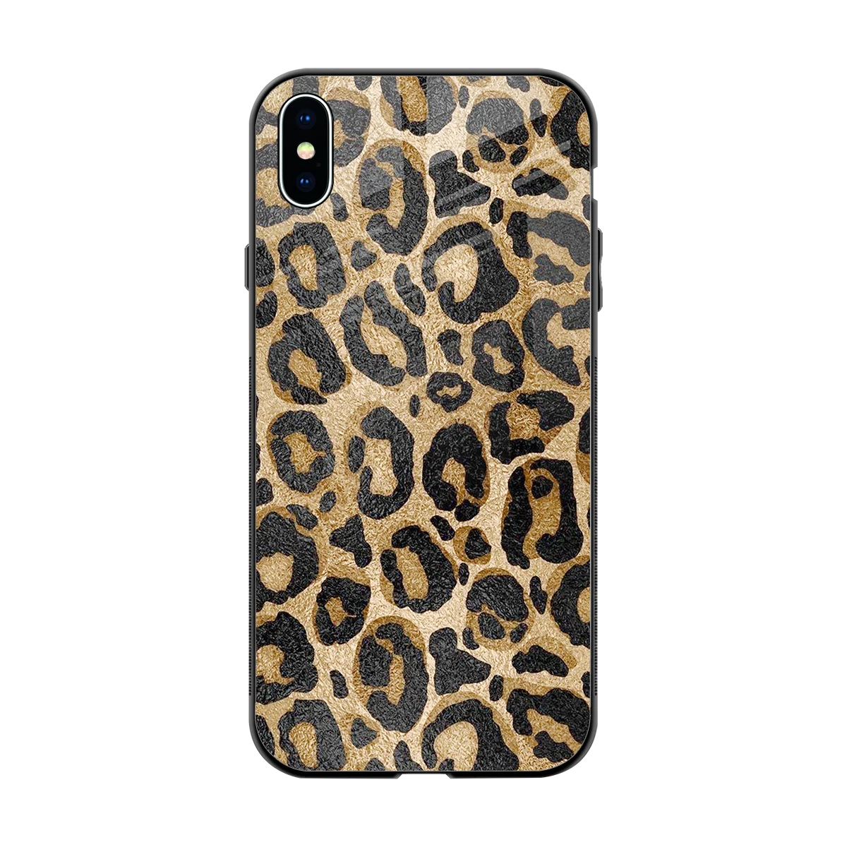 Cheetah Chic back phone cover | glass case for iphone xs max