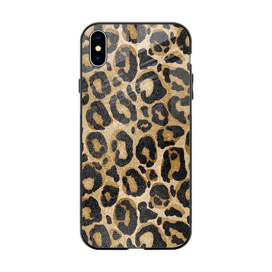 Cheetah Chic back phone cover | glass case for iphone xs max