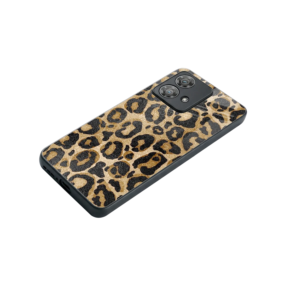 Cheetah Chic stylish phone case for motorola edge 40 neo 5g | glossy glass and slim fit