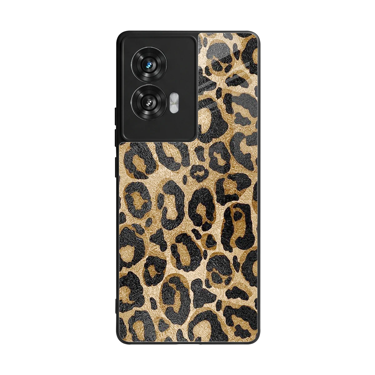Cheetah Chic back phone cover | glass case for motorola edge 50 fusion