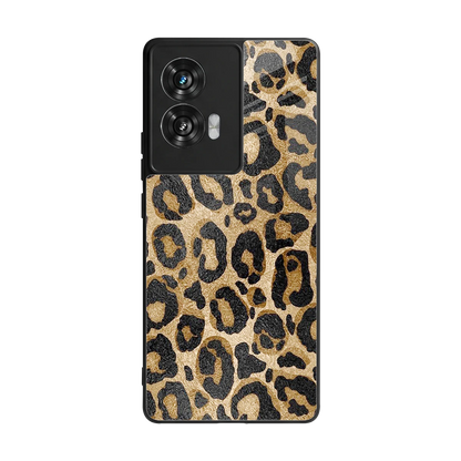 Cheetah Chic back phone cover | glass case for motorola edge 50 fusion