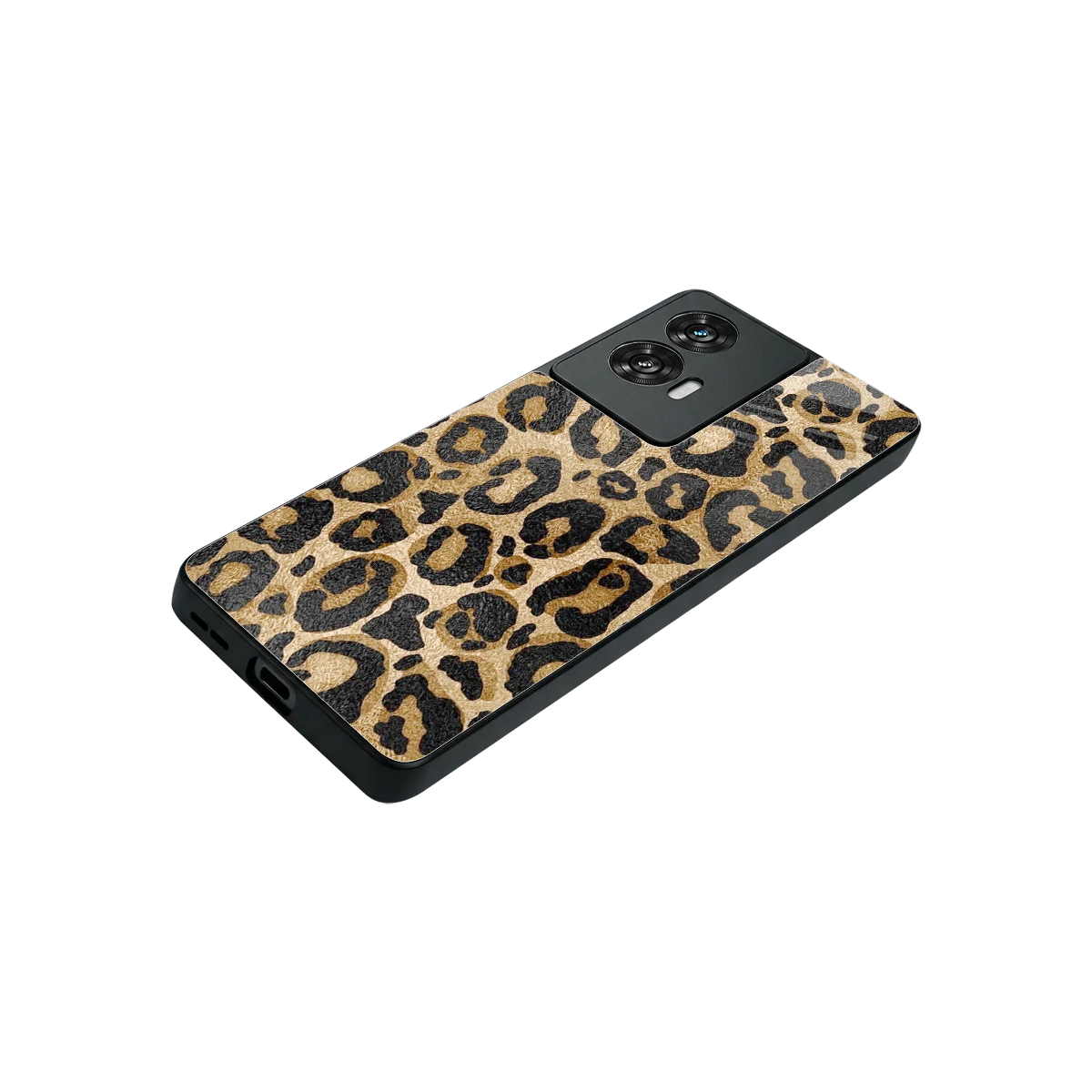 Cheetah Chic stylish phone case for motorola edge 50 fusion | glossy glass and slim fit