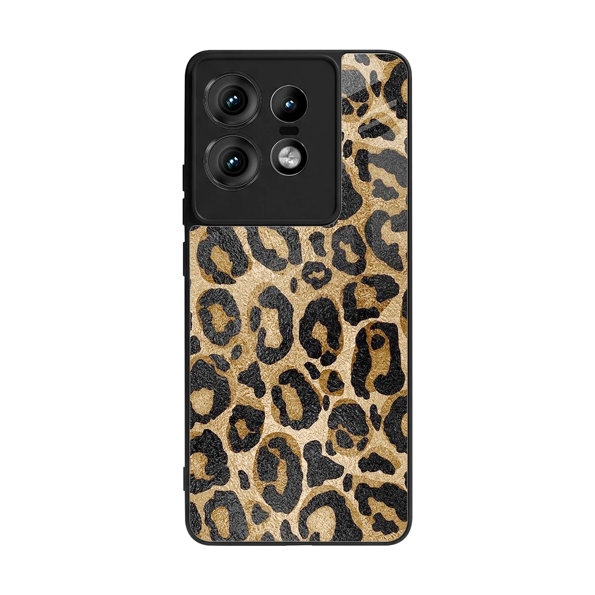 Cheetah Chic back phone cover | glass case for motorola edge 50 pro