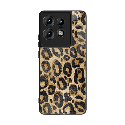 Cheetah Chic back phone cover | glass case for motorola edge 50 pro