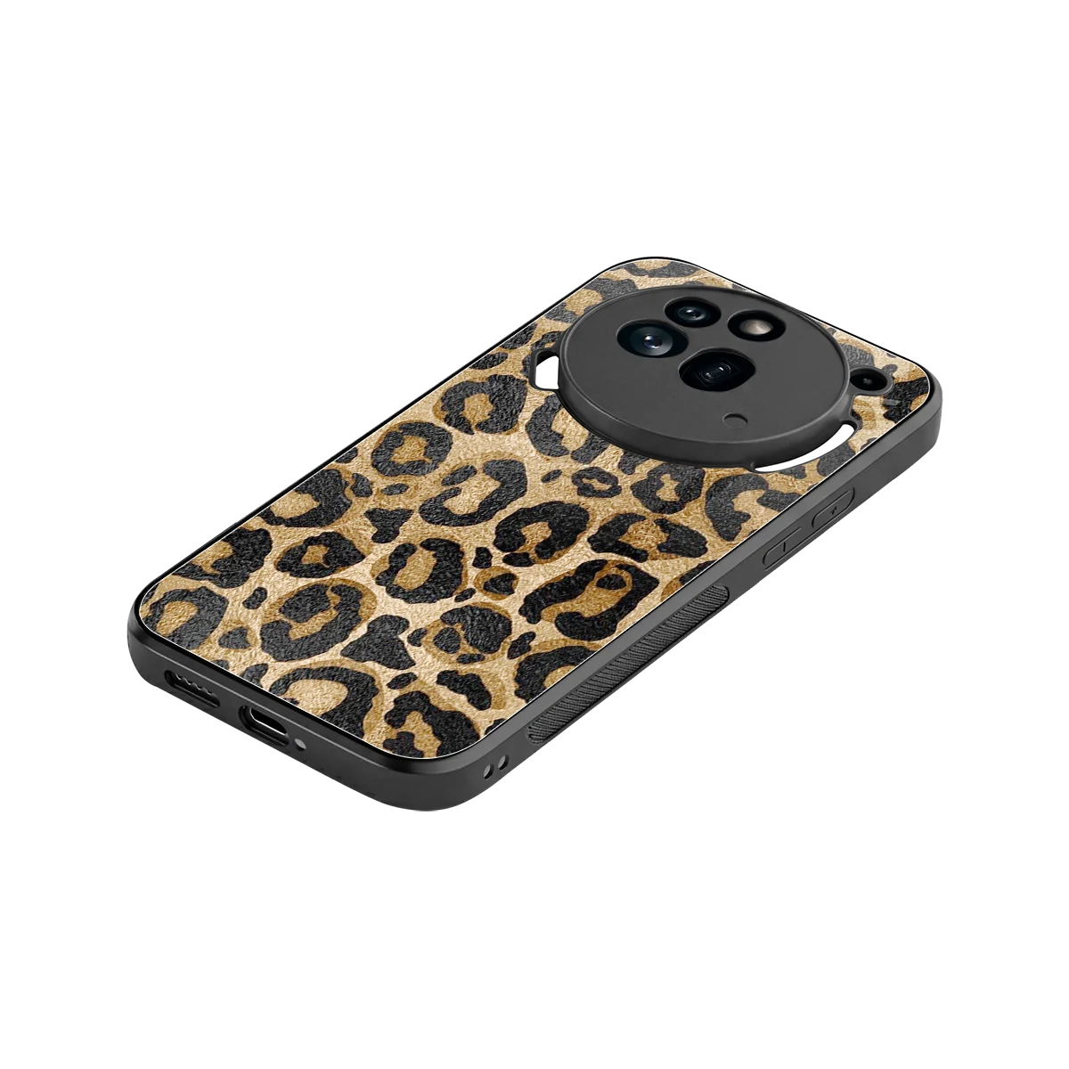 Cheetah Chic stylish phone case for nothing phone 3a pro | glossy glass and slim fit