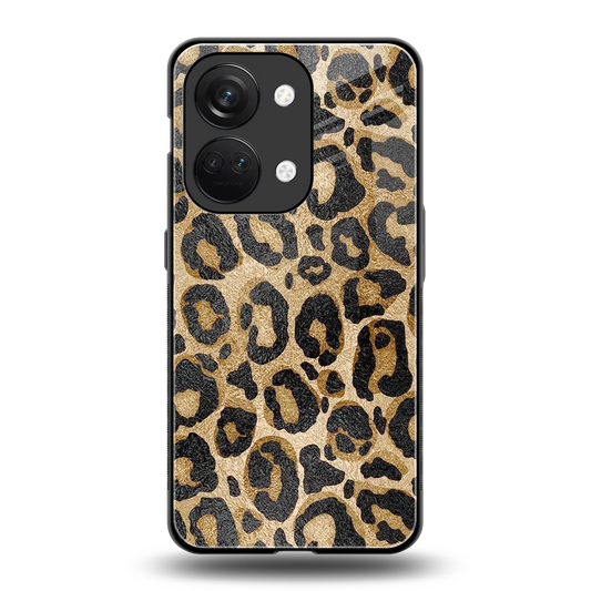 Cheetah Chic back phone cover | glass case for oneplus nord 3