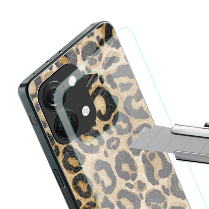 Cheetah Chic stylish phone case for oneplus nord 3 | glossy glass and slim fit