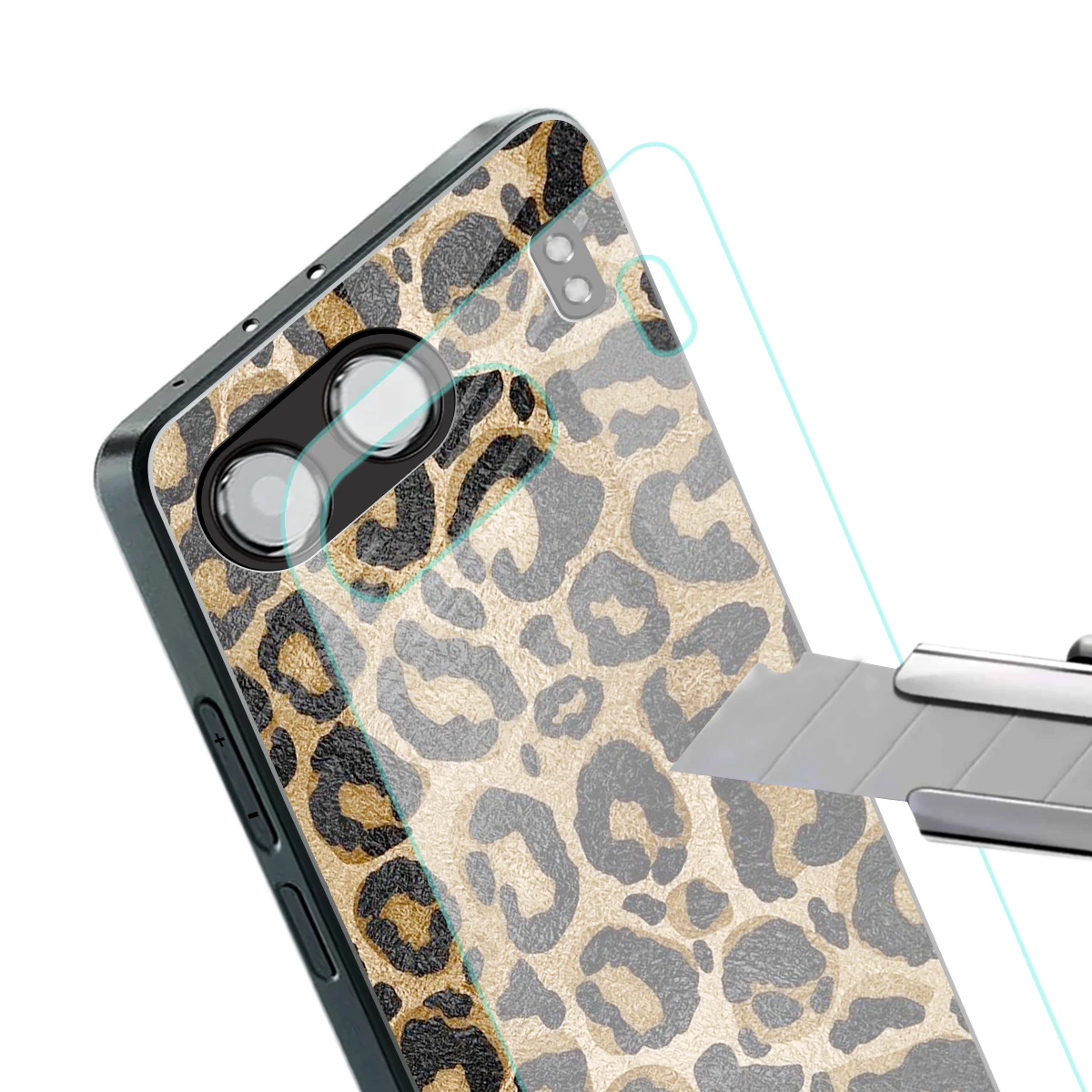 Cheetah Chic stylish phone case for oneplus nord 4 | glossy glass and slim fit