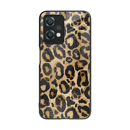 Cheetah Chic back phone cover | glass case for oneplus nord ce 2 lite