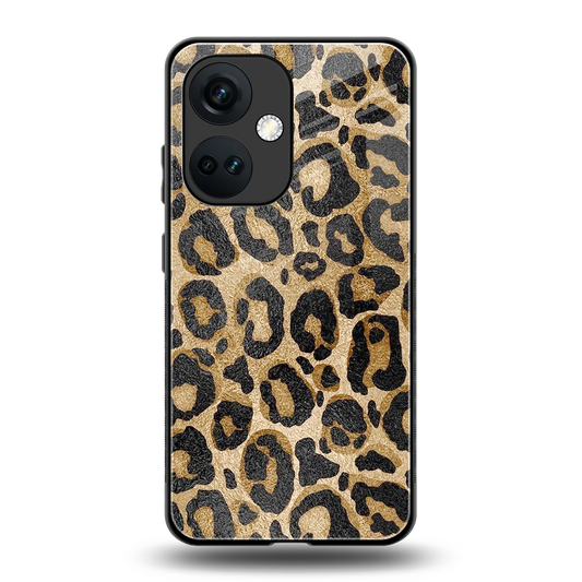 Cheetah Chic back phone cover | glass case for oneplus nord ce 3