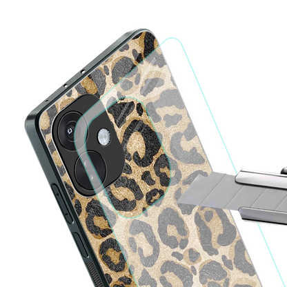 Cheetah Chic stylish phone case for oneplus nord ce 3 | glossy glass and slim fit