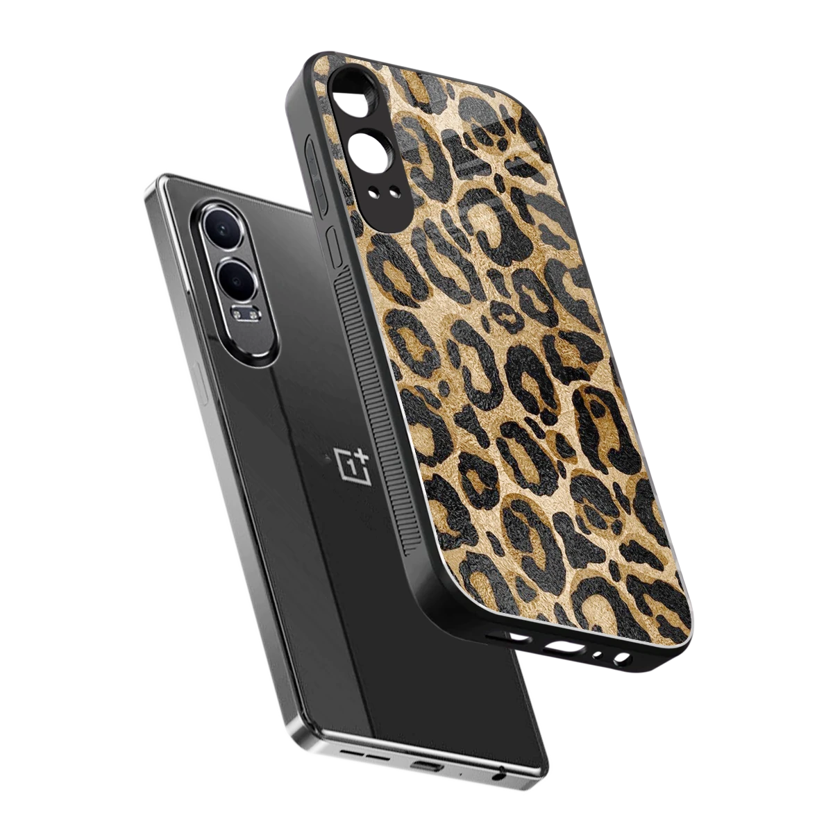 Cheetah Chic sleek oneplus nord ce 4 lite cover with tempered glass back and TPU edges