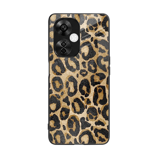 Cheetah Chic back phone cover | glass case for oneplus nord ce 3 lite