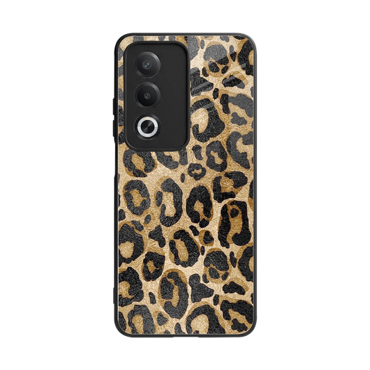 Cheetah Chic back phone cover | glass case for oppo a3 pro